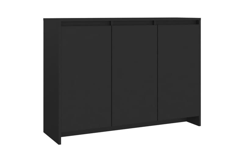 skænk 102x33x75 cm spånplade sort - Sort - Opbevaring - Opbevaringsmøbler - Skænke & sideboards