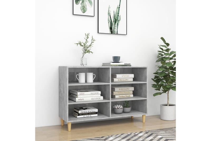 skænk 103,5x35x70 cm spånplade betongrå - Grå - Opbevaring - Opbevaringsmøbler - Skænke & sideboards