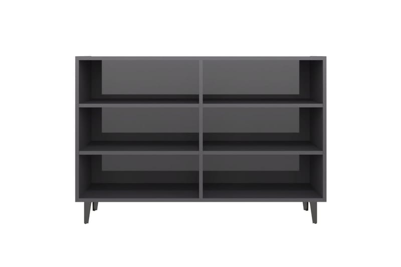 skænk 103,5x35x70 cm spånplade grå højglans - Grå - Opbevaring - Opbevaringsmøbler - Skænke & sideboards