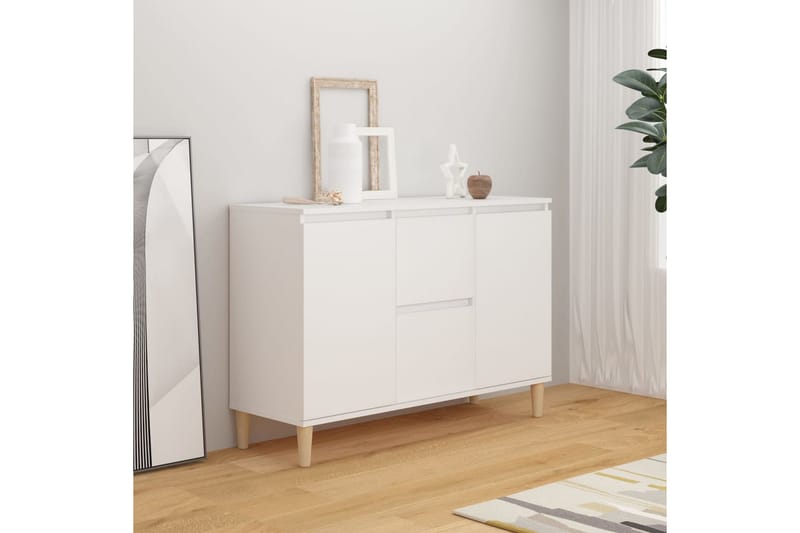 skænk 103,5x35x70 cm spånplade hvid - Hvid - Opbevaring - Opbevaringsmøbler - Skænke & sideboards