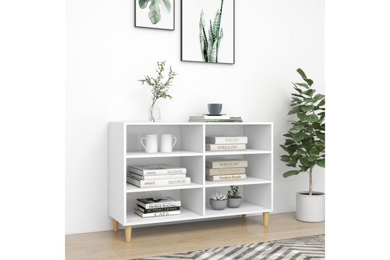 skænk 103,5x35x70 cm spånplade hvid - Hvid - Opbevaring - Opbevaringsmøbler - Skænke & sideboards