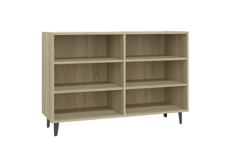 skænk 103,5x35x70 cm spånplade sonoma-eg - Brun - Opbevaring - Opbevaringsmøbler - Skænke & sideboards