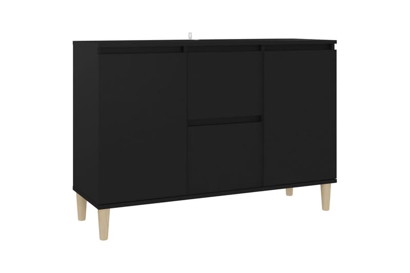 skænk 103,5x35x70 cm spånplade sort - Sort - Opbevaring - Opbevaringsmøbler - Skænke & sideboards