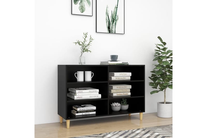 skænk 103,5x35x70 cm spånplade sort - Sort - Opbevaring - Opbevaringsmøbler - Skænke & sideboards