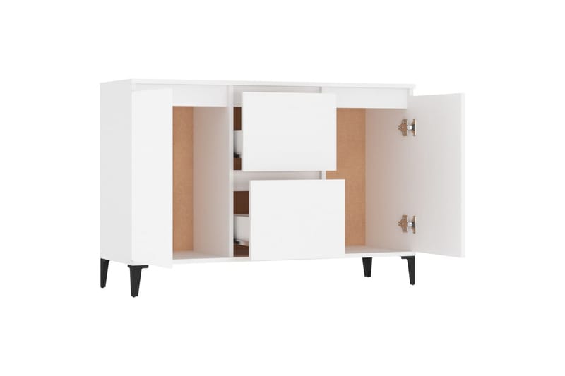 skænk 104x35x70 cm spånplade hvid - Hvid - Opbevaring - Opbevaringsmøbler - Skænke & sideboards