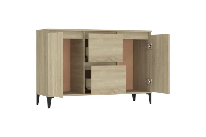 skænk 104x35x70 cm spånplade sonoma-eg - Brun - Opbevaring - Opbevaringsmøbler - Skænke & sideboards