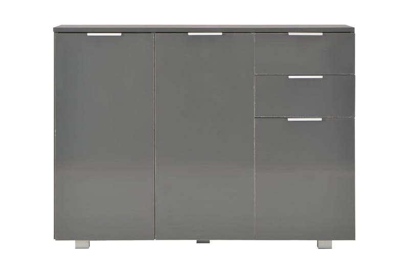 Skænk 107 X 35 X 76 Cm Grå Højglans - Grå - Opbevaring - Opbevaringsmøbler - Skænke & sideboards