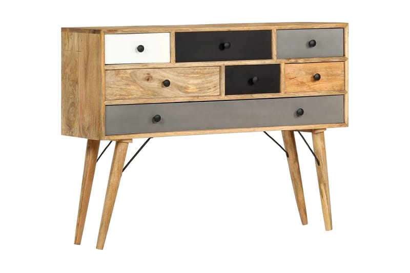 skænk 110 x 30 x 82 cm massivt mangotræ - Brun - Opbevaring - Opbevaringsmøbler - Skænke & sideboards