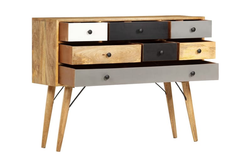 skænk 110 x 30 x 82 cm massivt mangotræ - Brun - Opbevaring - Opbevaringsmøbler - Skænke & sideboards