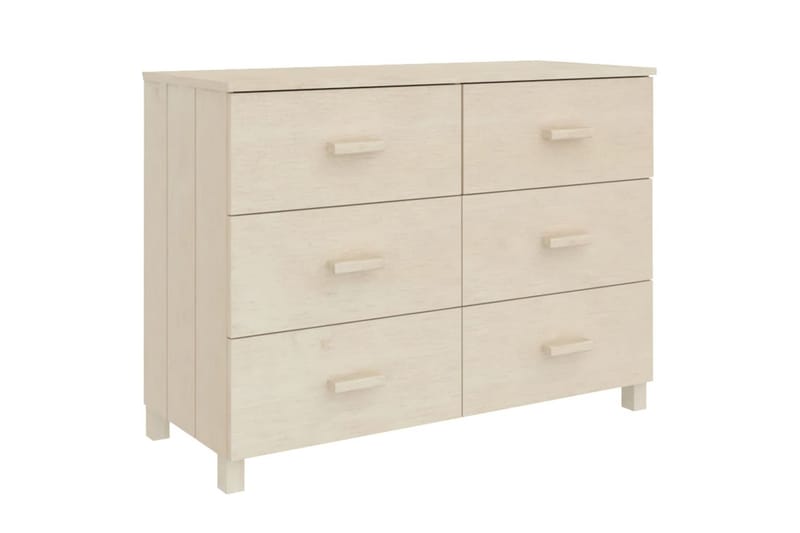 skænk 113x40x80 cm massivt fyrretræ gyldenbrun - Brun - Opbevaring - Opbevaringsmøbler - Skænke & sideboards