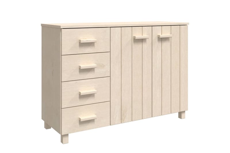 skænk 113x40x80 cm massivt fyrretræ gyldenbrun - Brun - Opbevaring - Opbevaringsmøbler - Skænke & sideboards