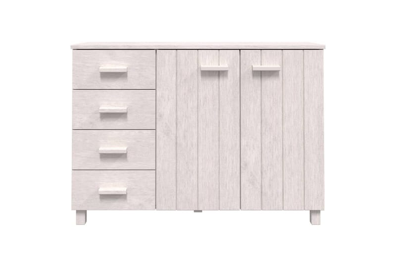 skænk 113x40x80 cm massivt fyrretræ hvid - Hvid - Opbevaring - Opbevaringsmøbler - Skænke & sideboards