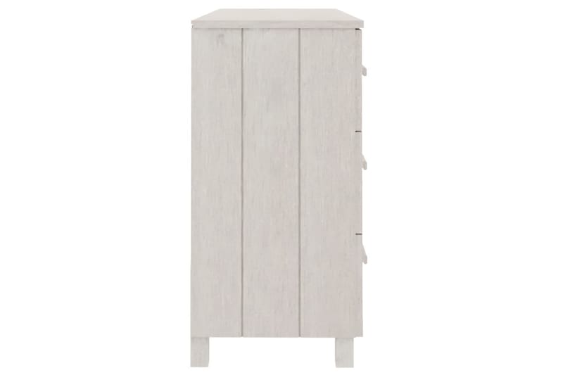 skænk 113x40x80 cm massivt fyrretræ hvid - Hvid - Opbevaring - Opbevaringsmøbler - Skænke & sideboards