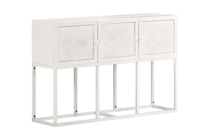 skænk 115x30x76 cm massivt mangotræ - Hvid - Opbevaring - Opbevaringsmøbler - Skænke & sideboards