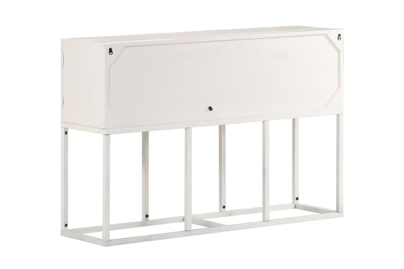 skænk 115x30x76 cm massivt mangotræ - Hvid - Opbevaring - Opbevaringsmøbler - Skænke & sideboards