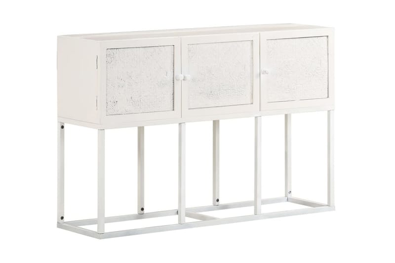 skænk 115x30x76 cm massivt mangotræ - Hvid - Opbevaring - Opbevaringsmøbler - Skænke & sideboards