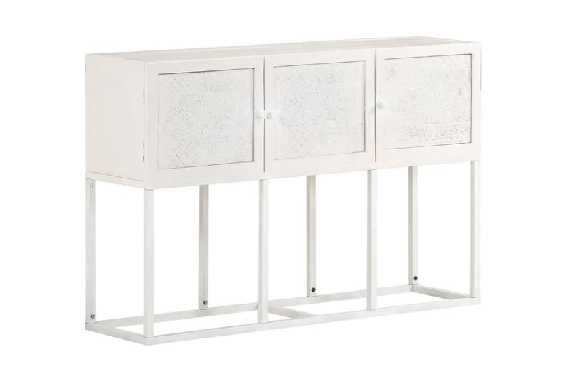 skænk 115x30x76 cm massivt mangotræ - Hvid - Opbevaring - Opbevaringsmøbler - Skænke & sideboards