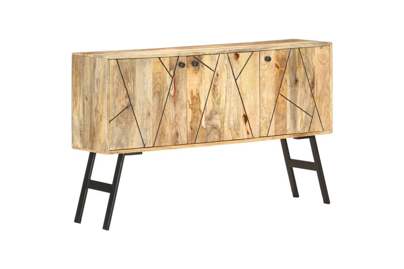 skænk 118 x 30 x 75 cm massivt mangotræ - Brun - Opbevaring - Opbevaringsmøbler - Skænke & sideboards