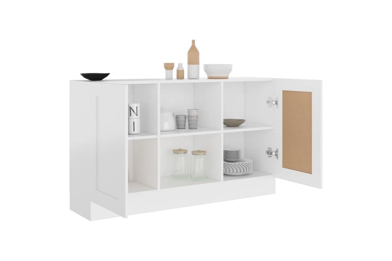 Skænk 120x30,5x70 cm spånplade hvid - Hvid - Opbevaring - Opbevaringsmøbler - Skænke & sideboards