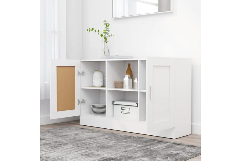 Skænk 120x30,5x70 cm spånplade hvid - Hvid - Opbevaring - Opbevaringsmøbler - Skænke & sideboards