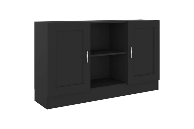 Skænk 120x30,5x70 cm spånplade sort - Sort - Opbevaring - Opbevaringsmøbler - Skænke & sideboards