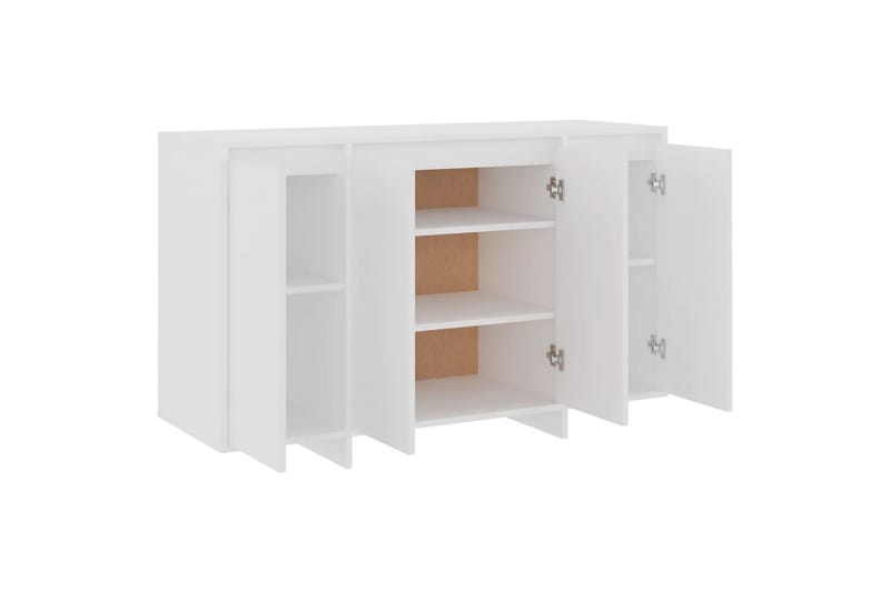 skænk 120x41x75 cm spånplade hvid - Hvid - Opbevaring - Opbevaringsmøbler - Skænke & sideboards