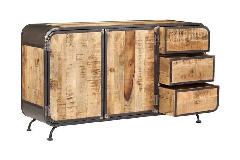 Skænk 140 X 40 X 80 Cm Massivt Mangotræ - Brun - Opbevaring - Opbevaringsmøbler - Skænke & sideboards