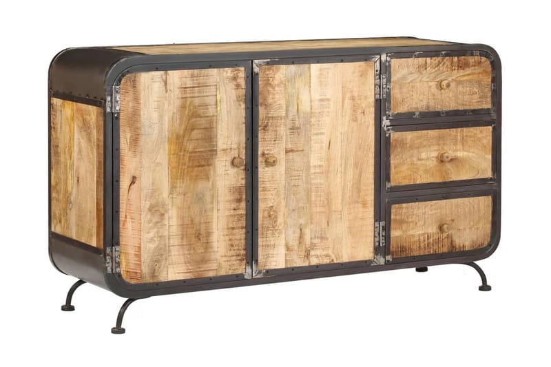 Skænk 140 X 40 X 80 Cm Massivt Mangotræ - Brun - Opbevaring - Opbevaringsmøbler - Skænke & sideboards