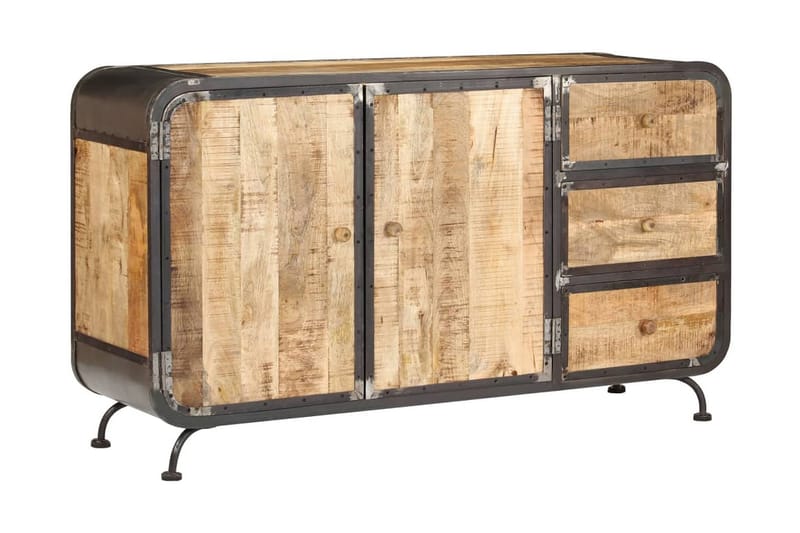 Skænk 140 X 40 X 80 Cm Massivt Mangotræ - Brun - Opbevaring - Opbevaringsmøbler - Skænke & sideboards