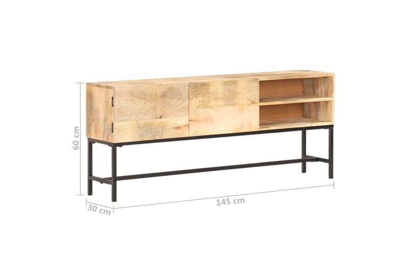 Skænk 145x30x60 cm Massivt Mangotræ - Opbevaring - Opbevaringsmøbler - Skænke & sideboards