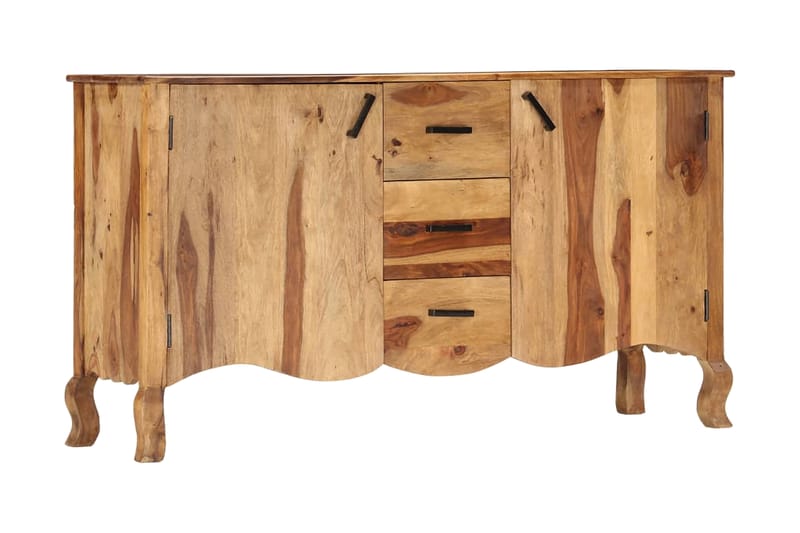 skænk 145x40x80 cm massivt sheeshamtræ - Brun - Opbevaring - Opbevaringsmøbler - Skænke & sideboards