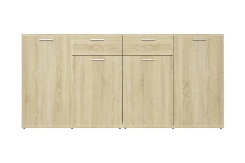 skænk 160x36x75 cm spånplade sonoma-eg - Brun - Opbevaring - Opbevaringsmøbler - Skænke & sideboards