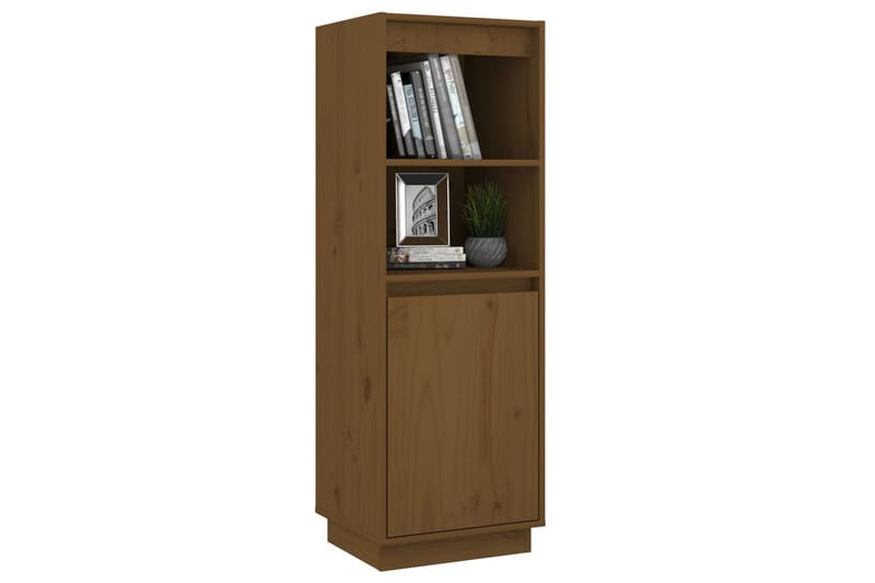 skænk 37x34x110 cm massivt fyrretræ gyldenbrun - Brun - Opbevaring - Opbevaringsmøbler - Skænke & sideboards