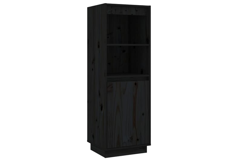 skænk 37x34x110 cm massivt fyrretræ sort - Sort - Opbevaring - Opbevaringsmøbler - Skænke & sideboards