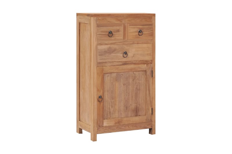 Skænk 50x30x90 cm Massivt Teaktræ - Brun - Opbevaring - Opbevaringsmøbler - Skænke & sideboards