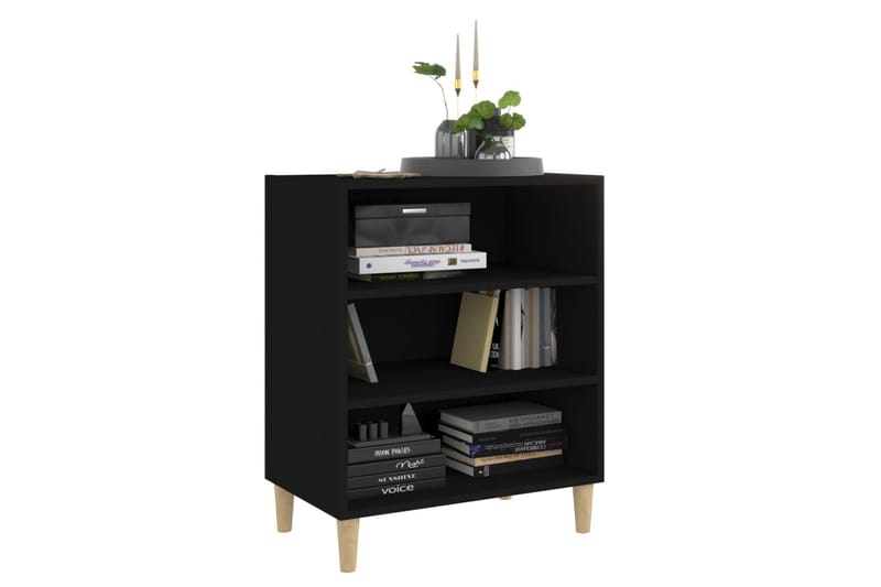 skænk 57x35x70 cm spånplade sort - Sort - Opbevaring - Opbevaringsmøbler - Skænke & sideboards