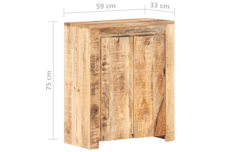 Skænk 59X33X75 cm Ru Mangotræ - Brun - Opbevaring - Opbevaringsmøbler - Skænke & sideboards