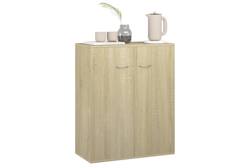 Skænk 60 X 30 X 75 cm Spånplade Sonoma-Eg - Brun - Opbevaring - Opbevaringsmøbler - Skænke & sideboards