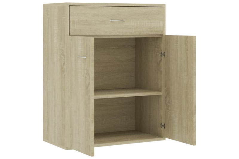 skænk 60 x 30 x 75 cm spånplade sonoma-eg - Brun - Opbevaring - Opbevaringsmøbler - Skænke & sideboards