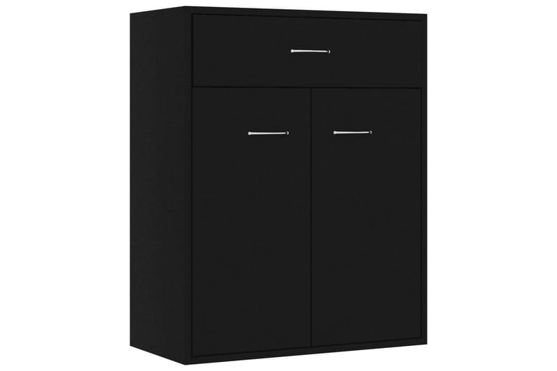 skænk 60 x 30 x 75 cm spånplade sort - Sort - Opbevaring - Opbevaringsmøbler - Skænke & sideboards