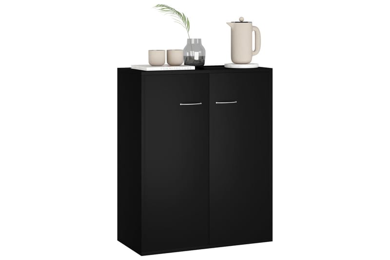 Skænk 60 X 30 X 75 cm Spånplade Sort - Sort - Opbevaring - Opbevaringsmøbler - Skænke & sideboards