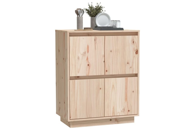 skænk 60x34x75 cm massivt fyrretræ - Brun - Opbevaring - Opbevaringsmøbler - Skænke & sideboards