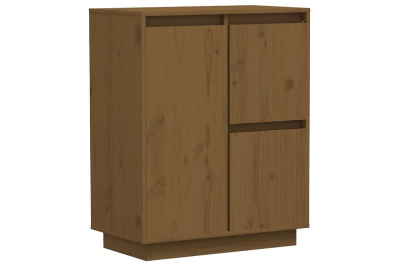 skænk 60x34x75 cm massivt fyrretræ gyldenbrun - Brun - Opbevaring - Opbevaringsmøbler - Skænke & sideboards