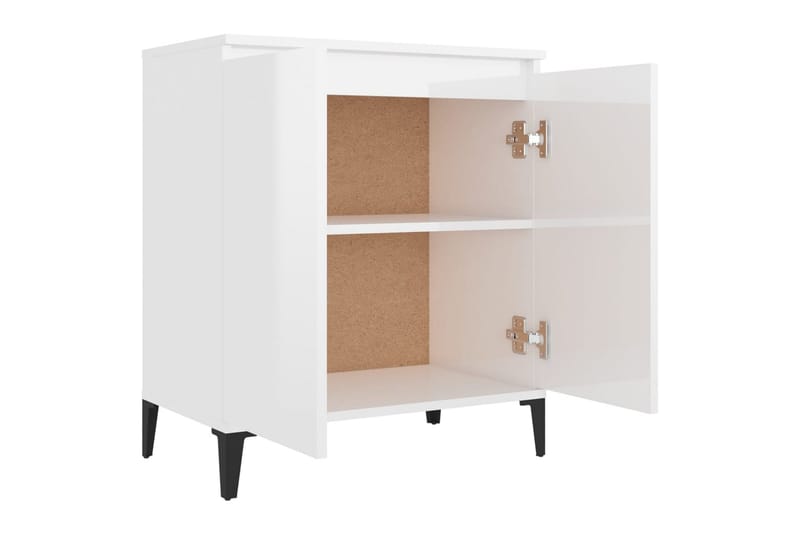 skænk 60x35x70 cm spånplade hvid højglans - Hvid - Opbevaring - Opbevaringsmøbler - Skænke & sideboards