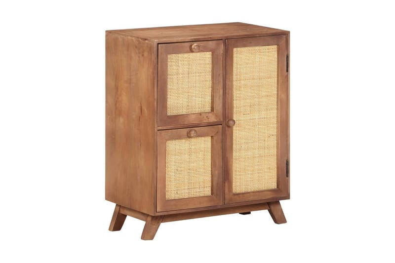 skænk 60x35x75 cm massivt mangotræ - Brun - Opbevaring - Opbevaringsmøbler - Skænke & sideboards