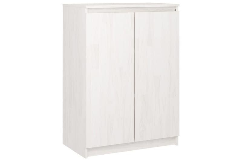 skænk 60x36x84 cm massivt fyrretræ hvid - Hvid - Opbevaring - Opbevaringsmøbler - Skænke & sideboards