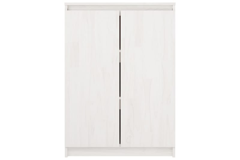 skænk 60x36x84 cm massivt fyrretræ hvid - Hvid - Opbevaring - Opbevaringsmøbler - Skænke & sideboards