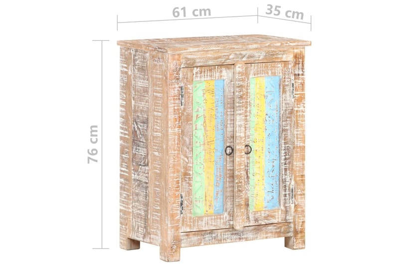 skænk 61x35x76 cm ru akacietræ - Flerfarvet - Opbevaring - Opbevaringsmøbler - Skænke & sideboards