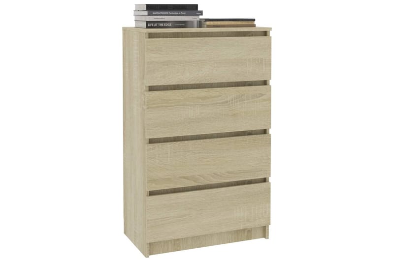 Skænk 70 x 40 x 97 cm spånplade sonoma-eg - Brun - Opbevaring - Opbevaringsmøbler - Skænke & sideboards