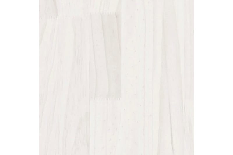 skænk 70x33x76 cm massivt fyrretræ hvid - Hvid - Skænke & sideboards